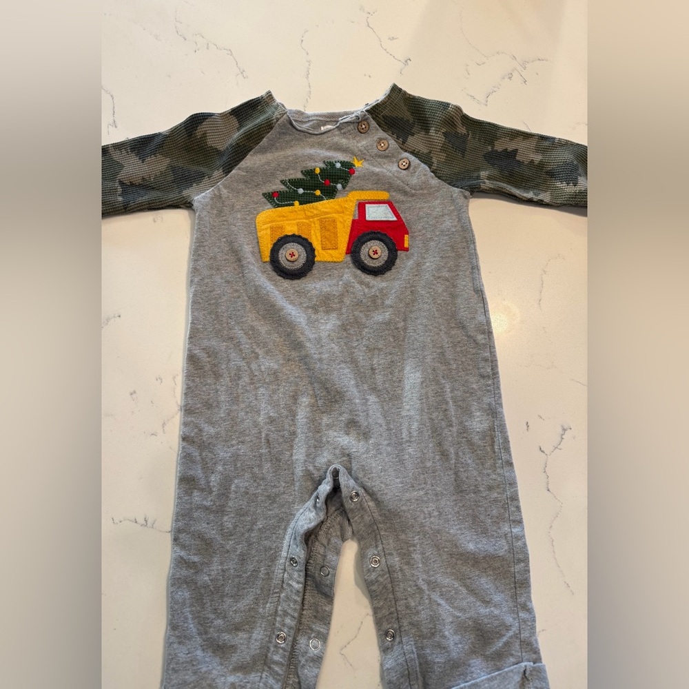 Mud Pie Christmas Onesie.